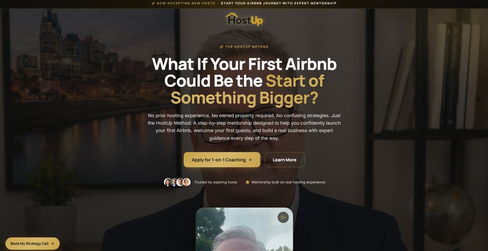 HostUp — Airbnb management funnel